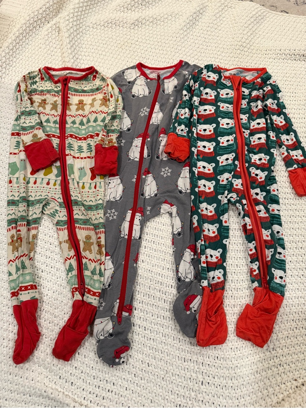 Bundle Christmas Bamboo Pajamas Little Sleepies Little One Shop Bestaroo 6-12M
